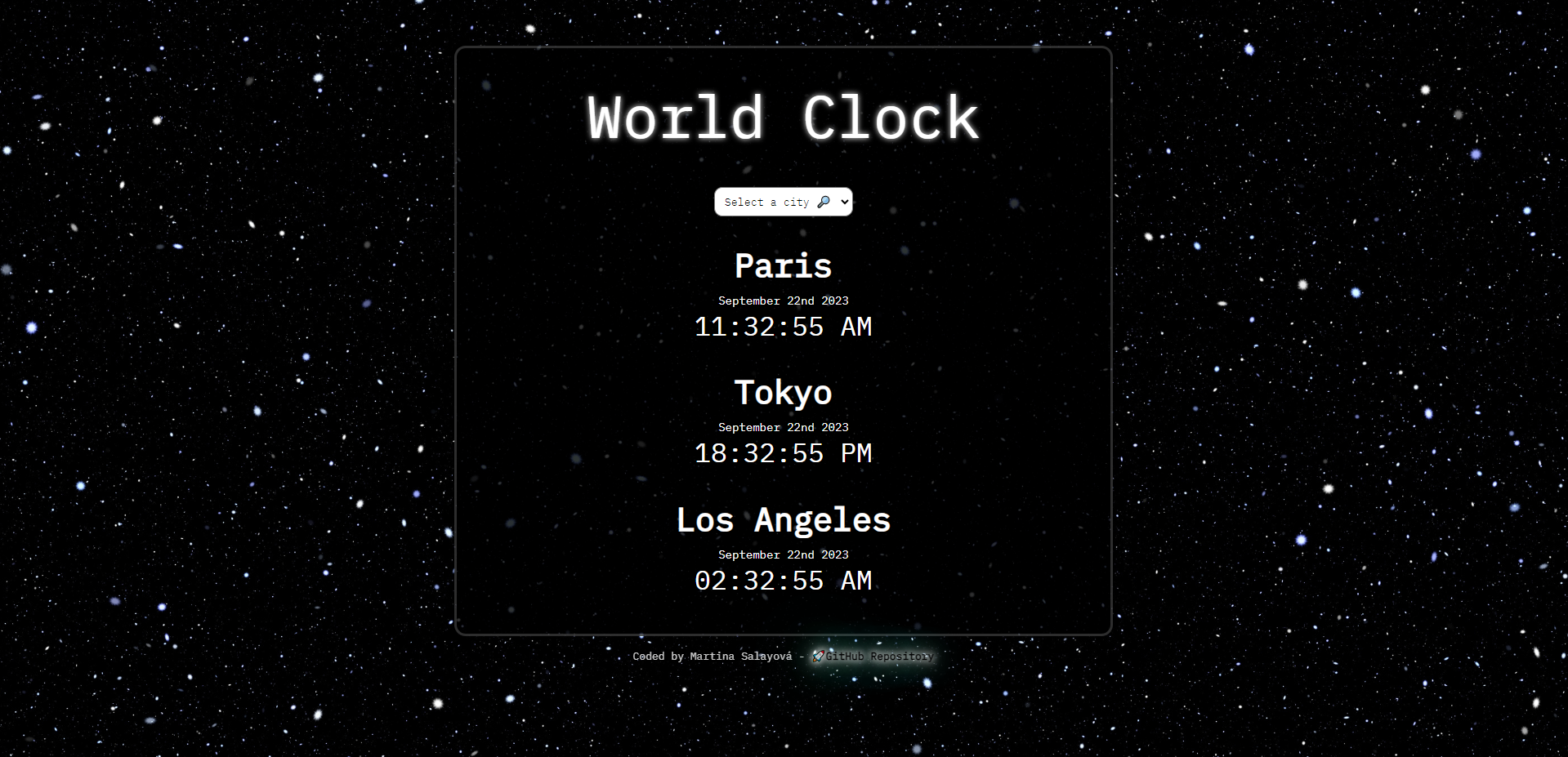 World clock project